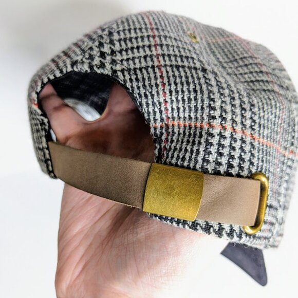 Tweed Fall Baseball Cap One Size Minimalist Plaid Casual 6 Panel Ball Hat - Picture 4 of 6